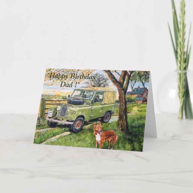 "FARM" födelsedagskort för Pappa Kort (Framsida)