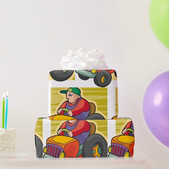 Farm Fordon i lantbrukarens drivtraktor Presentpapper (Skapare uppladdad)