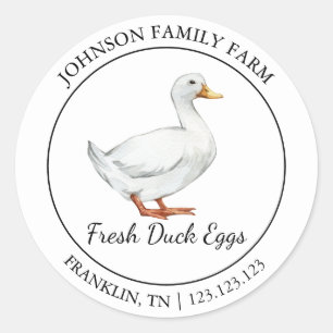 Farm Fresh Anka Egg Modern etikett