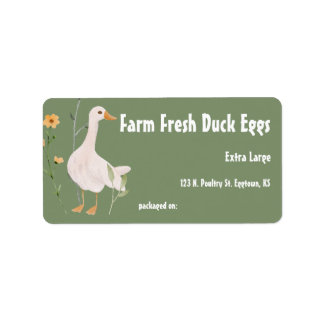 Farm Fresh Anka Eggs Egg Carton Label Adressetikett