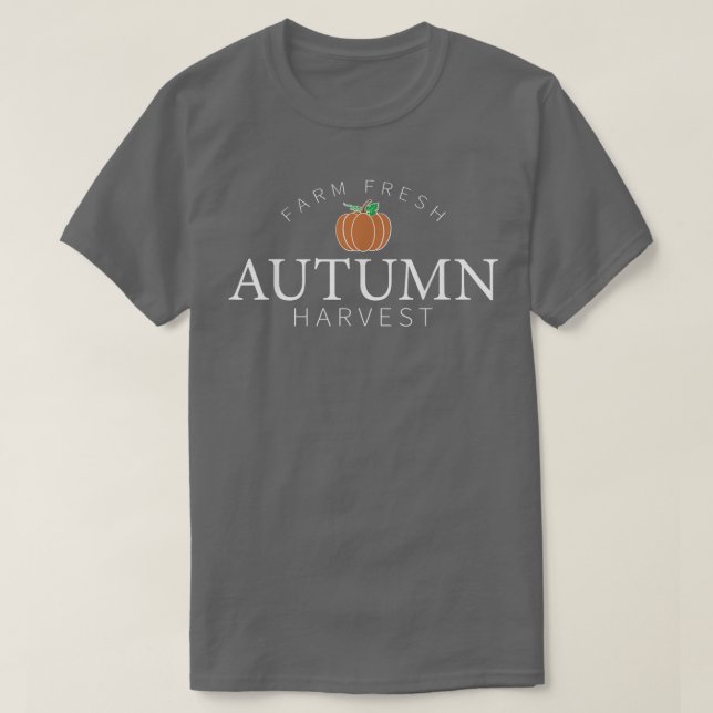 Farm Fresh Autumn Harvest Cute Pumpkin Patch Fall  T Shirt (Design framsida)