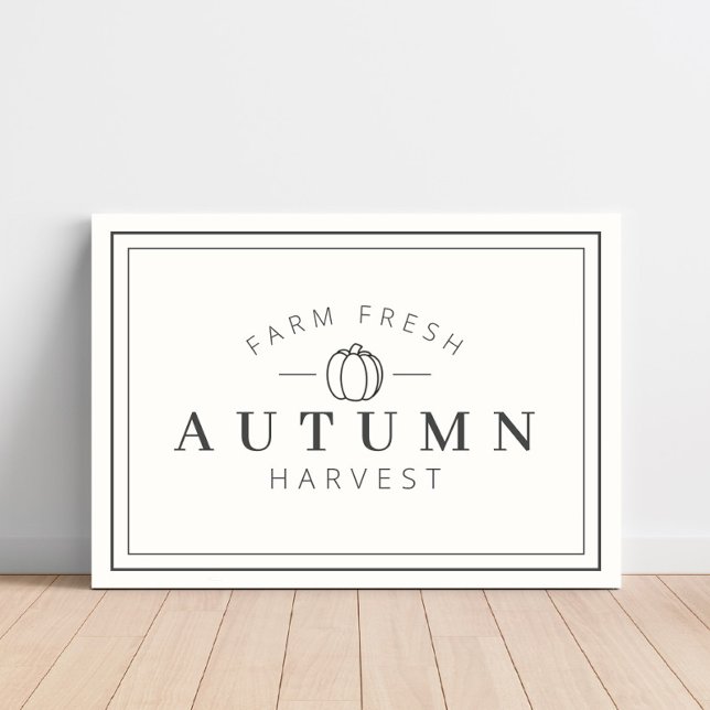 Farm Fresh Autumn Harvest Fall Canvas (Skapare uppladdad)