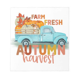 Farm Fresh Autumn Harvest Notepad Anteckningsblock