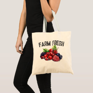 Farm Fresh Berries Tote Bag Tygkasse