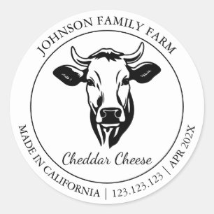 Farm Fresh Cheese Modern etikett