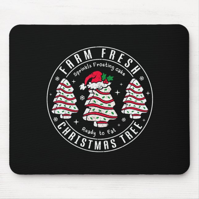 Farm Fresh Christmas Tree Cakes Retro Xmas Tree Fa Musmatta (Framsidan)