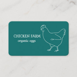 Farm Fresh Eggs Chicken Visitkort