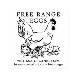 Farm Fresh Eggs Hen Stämpel