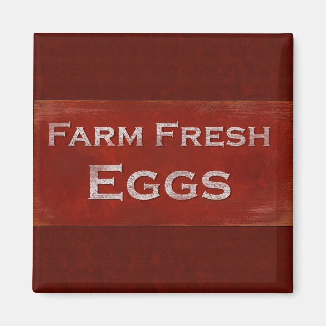 Farm Fresh Eggs Magnet (Framsidan)