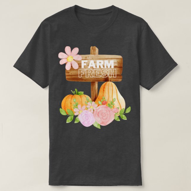 Farm Fresh Fall Harvest T Shirt (Design framsida)