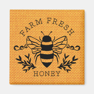 Farm Fresh honey Bee Vår Sign-58219 Magnet