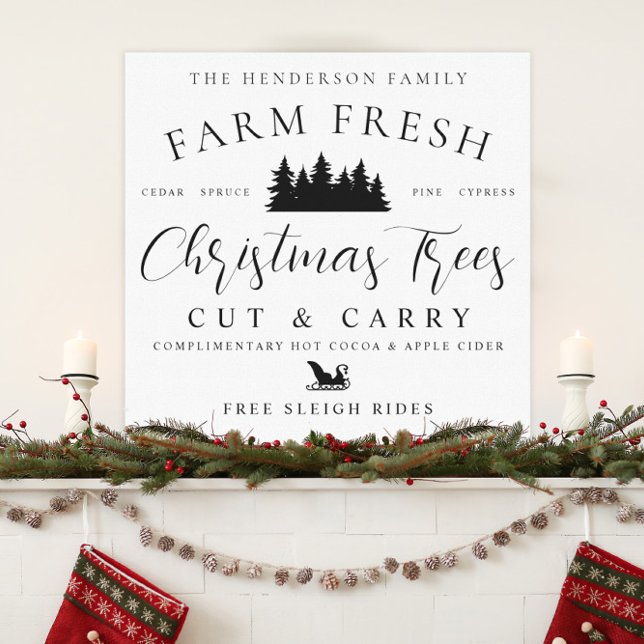 Farm Fresh Julgranar Canvastryck (Skapare uppladdad)