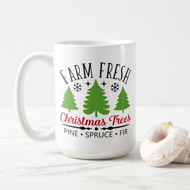 Farm Fresh Julgranar Coffee Mugg (Med munk)