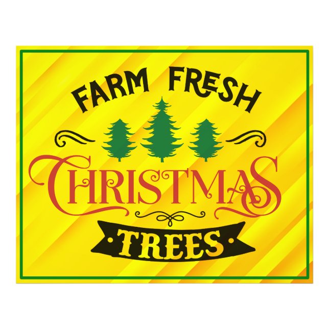 Farm Fresh Julgranar Design-54394 Fototryck (Framsidan)