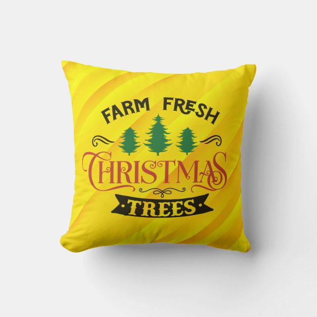 Farm Fresh Julgranar Design-54394 Kudde (Framsida)