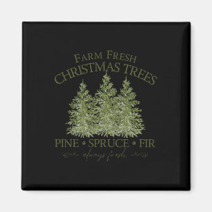 Farm Fresh Julgranar Gräs Spruce Fir Alltid Magnet