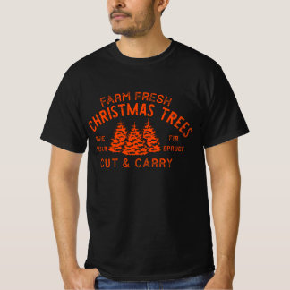 Farm Fresh Julgranar, Julgran, Retro T Shirt