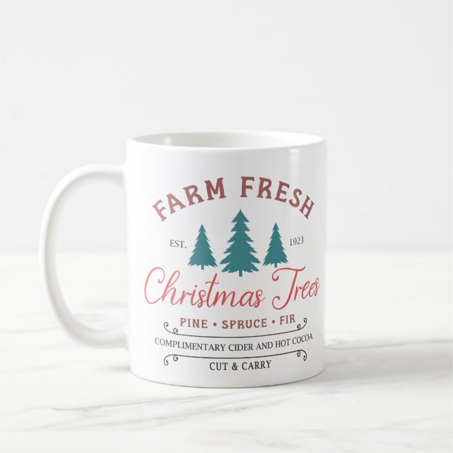 Farm Fresh Julgranar Kaffemugg (Vänster)