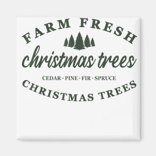 Farm Fresh Julgranar Magnet