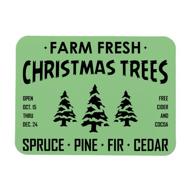 FARM FRESH JULGRANAR MAGNET (Horisontell)