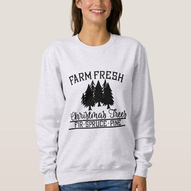 Farm Fresh Julgranar T Shirt (Framsida)