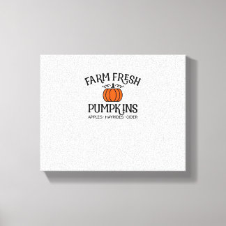 Farm Fresh Pumpkins Apples Hayrides Cider Thanksgi Canvastryck