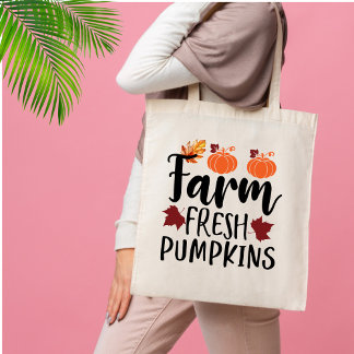 Farm Fresh Pumpkins - Fall Tygkasse