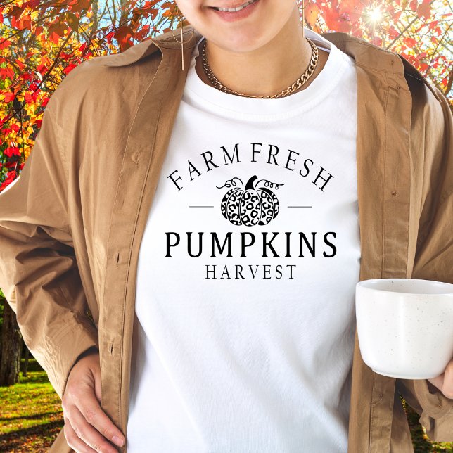 Farm Fresh Pumpkins Harvest TShirt T Shirt (Skapare uppladdad)