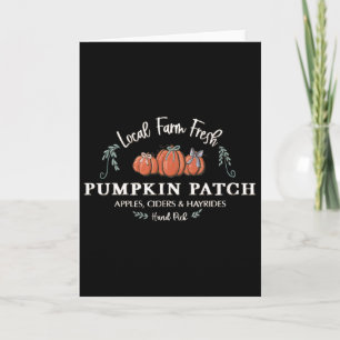 Farm Fresh Pumpkins Roligt Autumn Halloween Thanks Kort