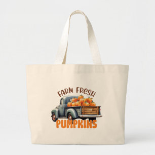 Farm Fresh Pumpkins - Rustic Lastbil Jumbo Tygkasse