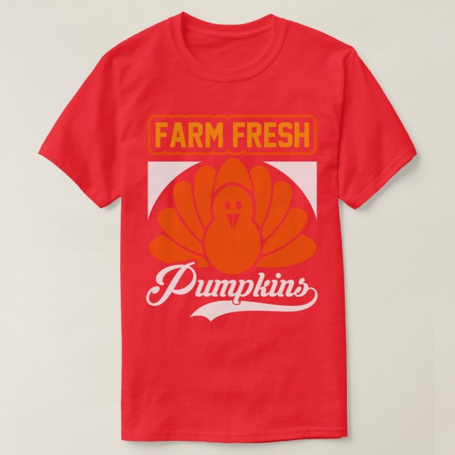 Farm Fresh Pumpkins T Shirt (Design framsida)