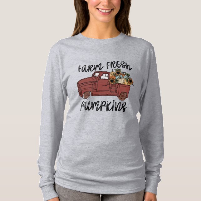 Farm Fresh Pumpkins T Shirt (Framsida)