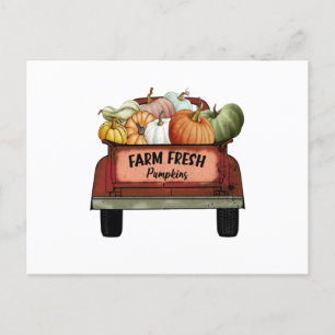Farm Fresh Pumpkins Vykort