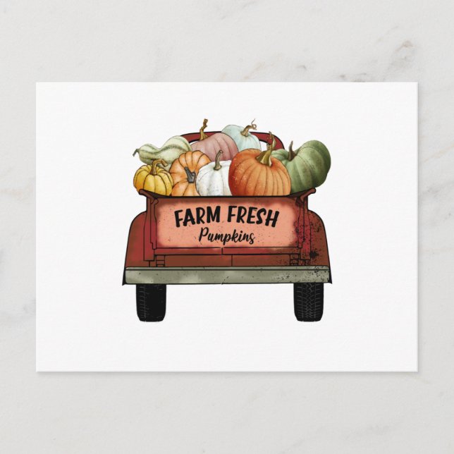 Farm Fresh Pumpkins Vykort (Framsida)