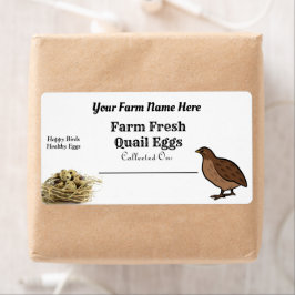 Farm Fresh Quail Eggs White Carton Fraktsedel