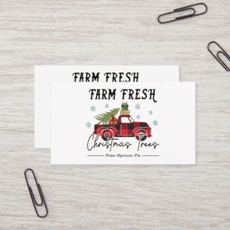 Farm Fresh Träd jul Visitkort