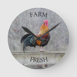 Farm Fresh Tupp Clock Rund Klocka