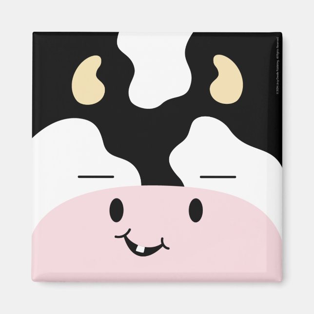 Farm Friends Cheerful Cow Magnet (Framsidan)