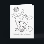 Farm Friends Färg-it-Yourself Cow Hälsning Kort<br><div class="desc">Grattis på födelsedagen till Mooo! Din lilla kreativ kommer att njuta av att få ytterligare en konstnärlig beröring till detta vackra hälsningskort för färg-it-själv. Markera MATTE-avsluta för en bra färgning av yta och klicka sedan på "Anpassa den här mallen" om du vill skriva din egen skyddstext. Besök vår butik för...</div>