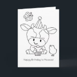 Farm Friends Färg-it-Yourself Cow Hälsning Kort<br><div class="desc">Grattis på födelsedagen till Mooo! Din lilla kreativ kommer att njuta av att få ytterligare en konstnärlig beröring till detta vackra hälsningskort för färg-it-själv. Markera MATTE-avsluta för en bra färgning av yta och klicka sedan på "Anpassa den här mallen" om du vill skriva din egen skyddstext. Besök vår butik för...</div>