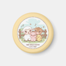 Farm friends forever - cute & cozy magnet