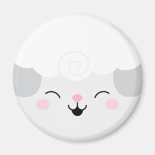 Farm Friends Laughing Lamb Magnet