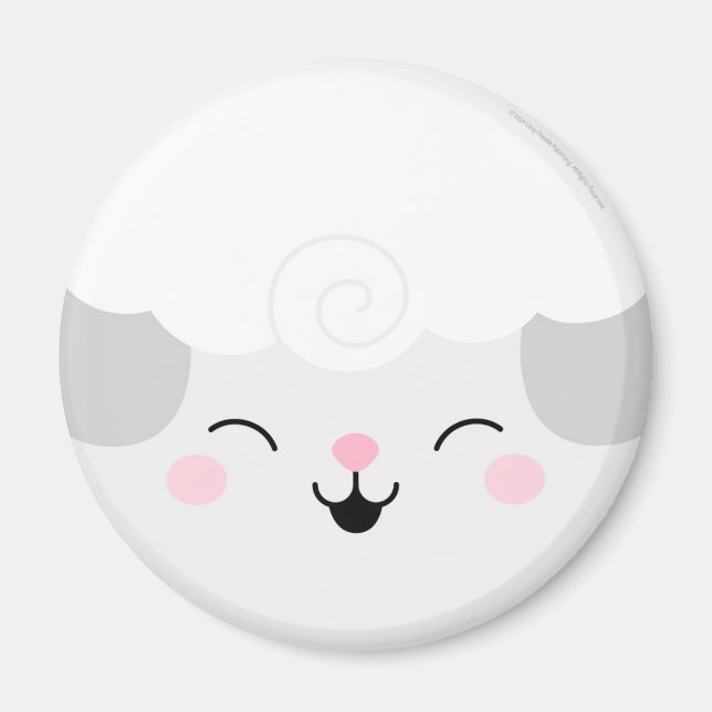 Farm Friends Laughing Lamb Magnet (Framsidan)