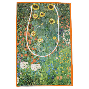 Farm Garden med solblommor av Gustav Klimt