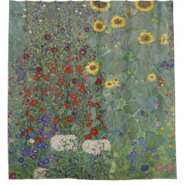 Farm Garden med solblommor av Gustav Klimt