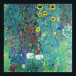 Farm Garden med solblommor av Gustav Klimt Poster<br><div class="desc">Farm Garden med solblommor av Gustav Klimt</div>