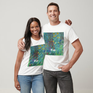 Farm Garden med solblommor av Gustav Klimt T Shirt