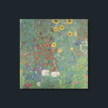 Farm Garden med solblommor - Gustav Klimt Canvastryck<br><div class="desc">Farm Garden med solblommor av Gustav Klimt.</div>