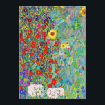 Farm Garden med solblommor Gustav Klimt Inbjudningar<br><div class="desc">Farm Garden med solblommor Gustav Klimt</div>