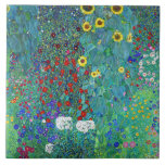 Farm Garden med solblommor, Gustav Klimt Kakelplatta<br><div class="desc">Gustav Klimt (14 juli, 1862 - 6 februari 1918) var en österrikisk symbolmålare och en av de mest framstående medlemmarna i Wien Secession-rörelsen. Klimt noteras för målningar, murar, skisser och andra föremål d'art. Förutom hans verk, som innefattar anklagelser och porträtt, målade han upp landskap. Klimt var bland konstnärer från Wienutträdet...</div>
